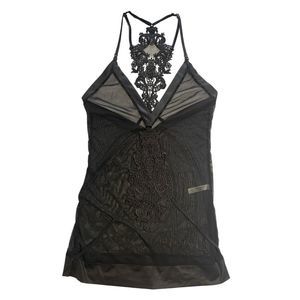 Ooh LaLa Cherie Lace and Sheer Negligée, size L